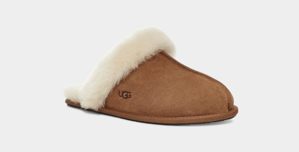 Pantuflas Ugg Scuffette II Mujer Marrones | Argentina GBMRCDL-47