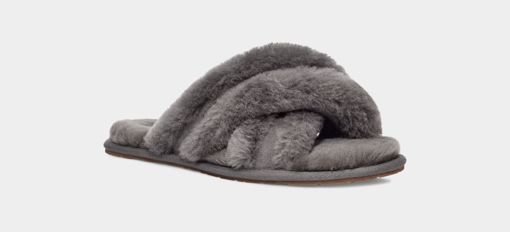 Pantuflas Ugg Scuffita Mujer Gris | Argentina ZFJVWTN-16