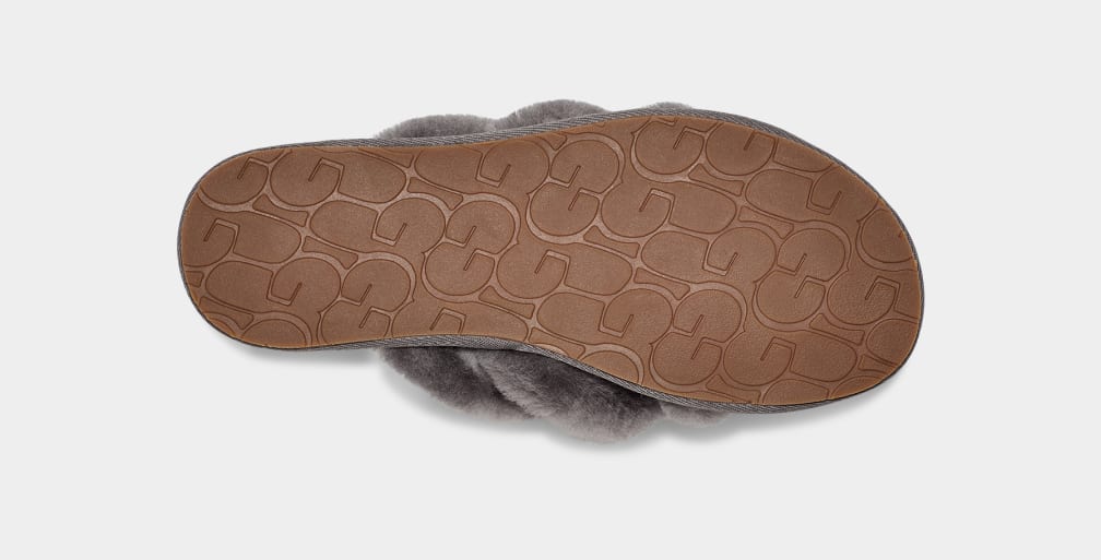 Pantuflas Ugg Scuffita Mujer Gris | Argentina ZFJVWTN-16