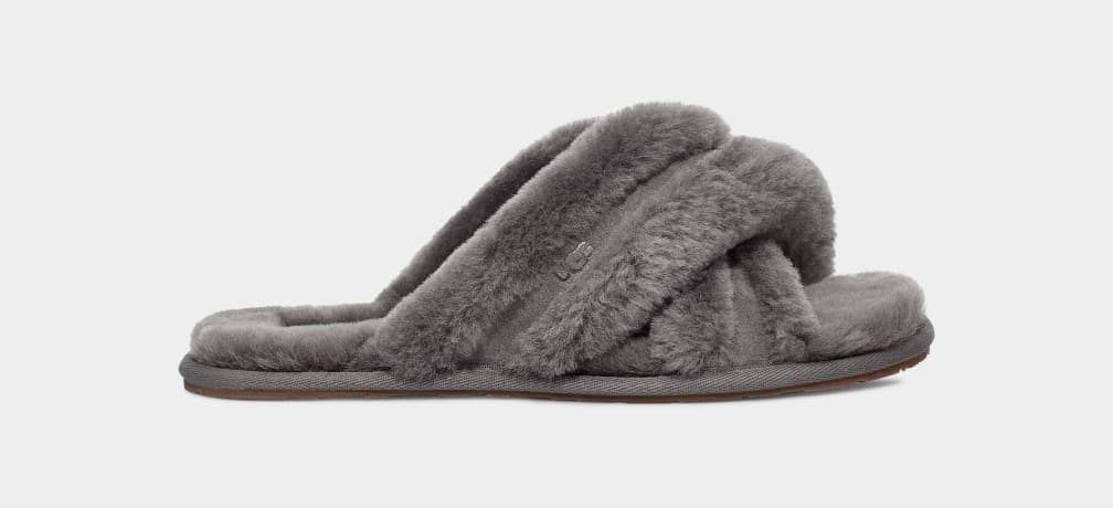 Pantuflas Ugg Scuffita Mujer Gris | Argentina ZFJVWTN-16