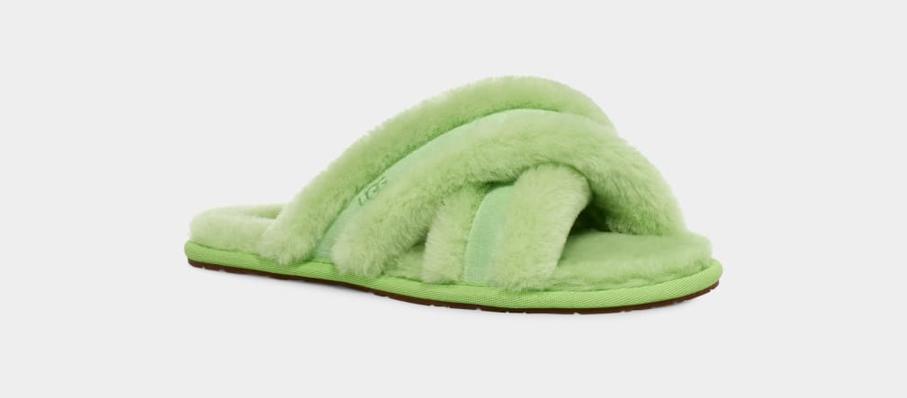 Pantuflas Ugg Scuffita Mujer Verde | Argentina LAZMDPF-26