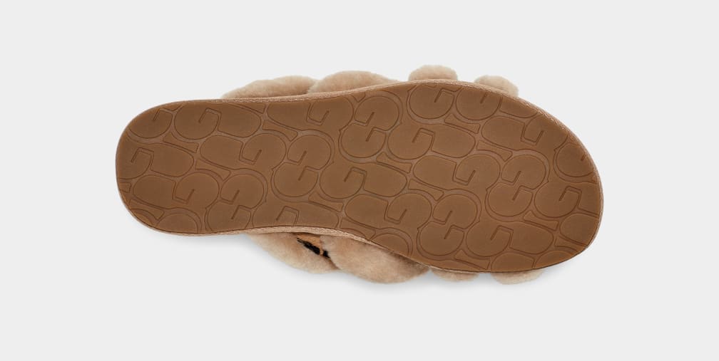 Pantuflas Ugg Scuffita Spotty Mujer Beige | Argentina SRPDXMC-65