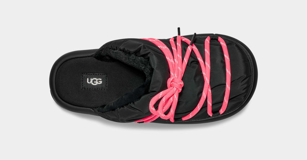 Pantuflas Ugg Spaceslider Tech Mujer Negras | Argentina WBORLAM-60