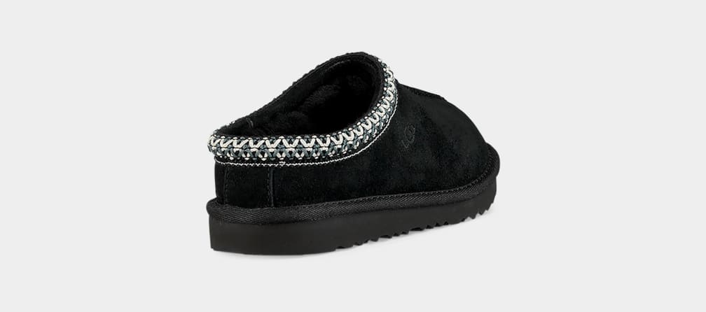 Pantuflas Ugg Tasman II Niños Negras | Argentina JNSPTGF-50