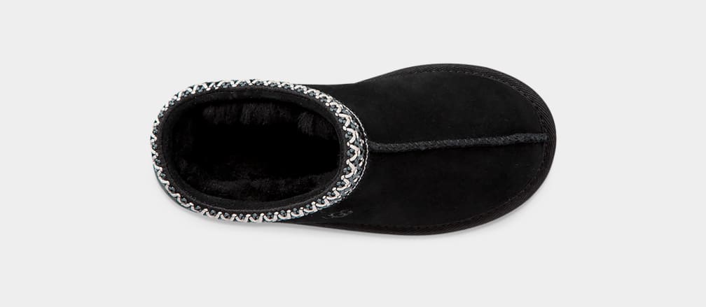 Pantuflas Ugg Tasman II Niños Negras | Argentina JNSPTGF-50