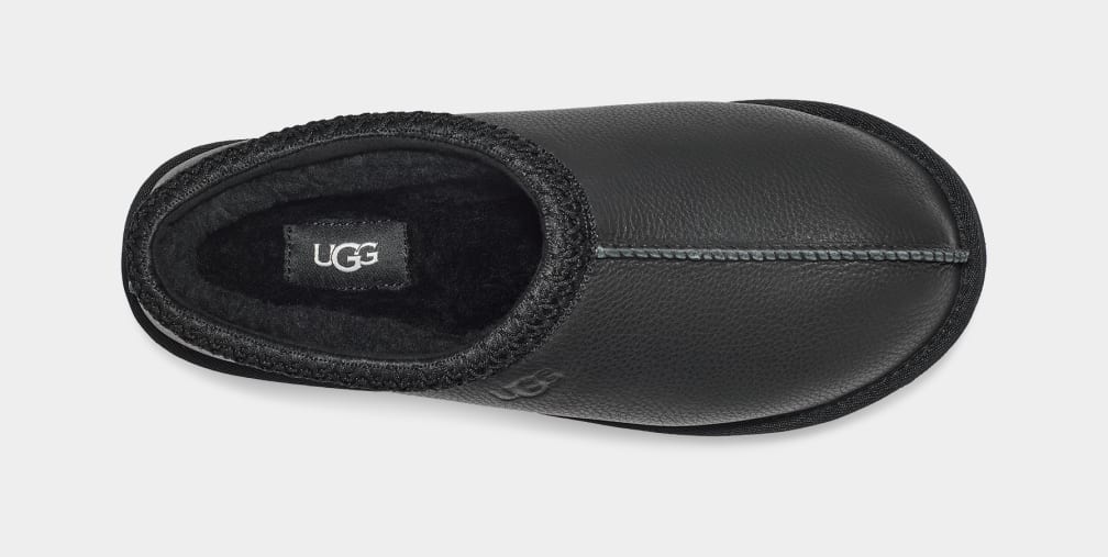 Pantuflas Ugg Tasman Leather Hombre Negras | Argentina LWJUHYK-71