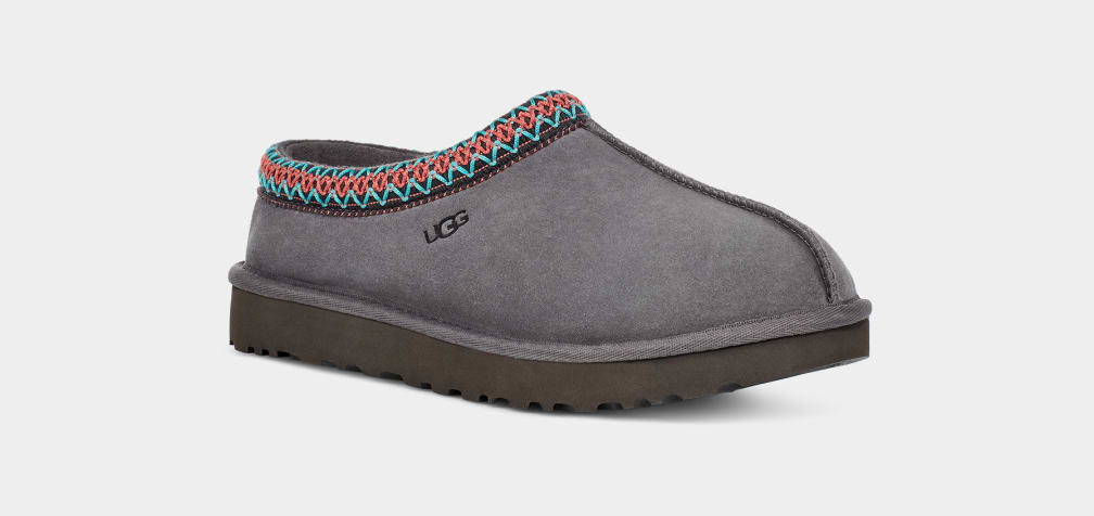 Pantuflas Ugg Tasman Mujer Gris Oscuro | Argentina JWPVASB-06