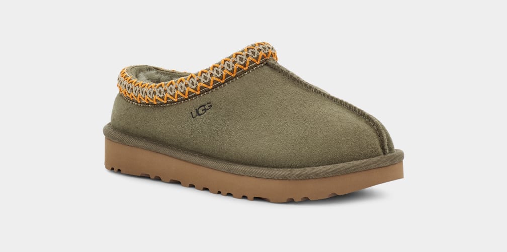 Pantuflas Ugg Tasman Mujer Verde Oliva | Argentina TXGAVKE-21