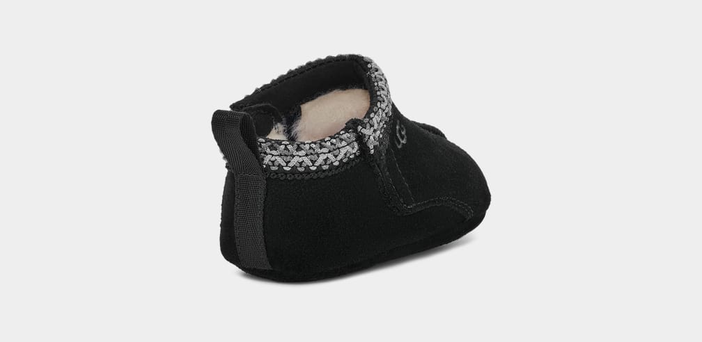 Pantuflas Ugg Tasman Niños Negras | Argentina ZHDWKST-27