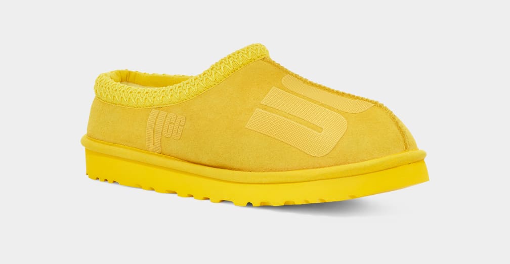 Pantuflas Ugg Tasman Scatter Graphic Hombre Amarillo | Argentina DKMXYGV-61