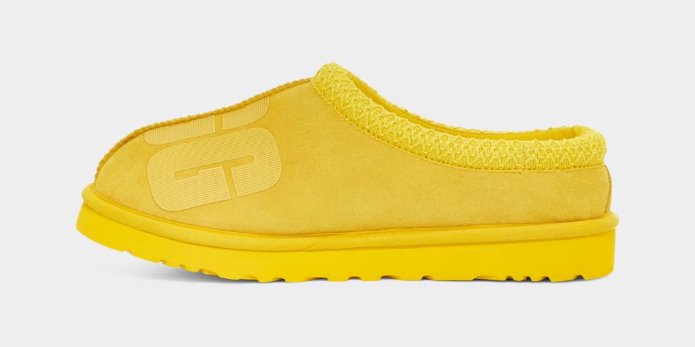 Pantuflas Ugg Tasman Scatter Graphic Hombre Amarillo | Argentina DKMXYGV-61