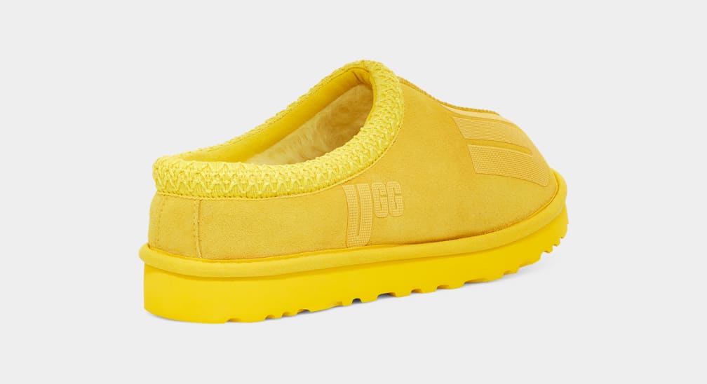 Pantuflas Ugg Tasman Scatter Graphic Hombre Amarillo | Argentina DKMXYGV-61