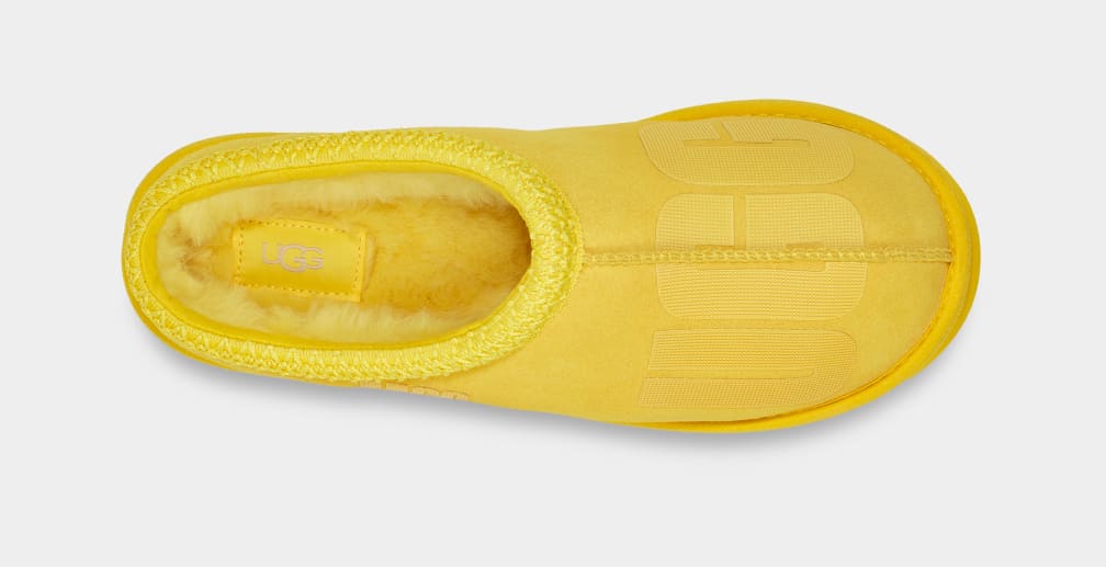 Pantuflas Ugg Tasman Scatter Graphic Hombre Amarillo | Argentina DKMXYGV-61