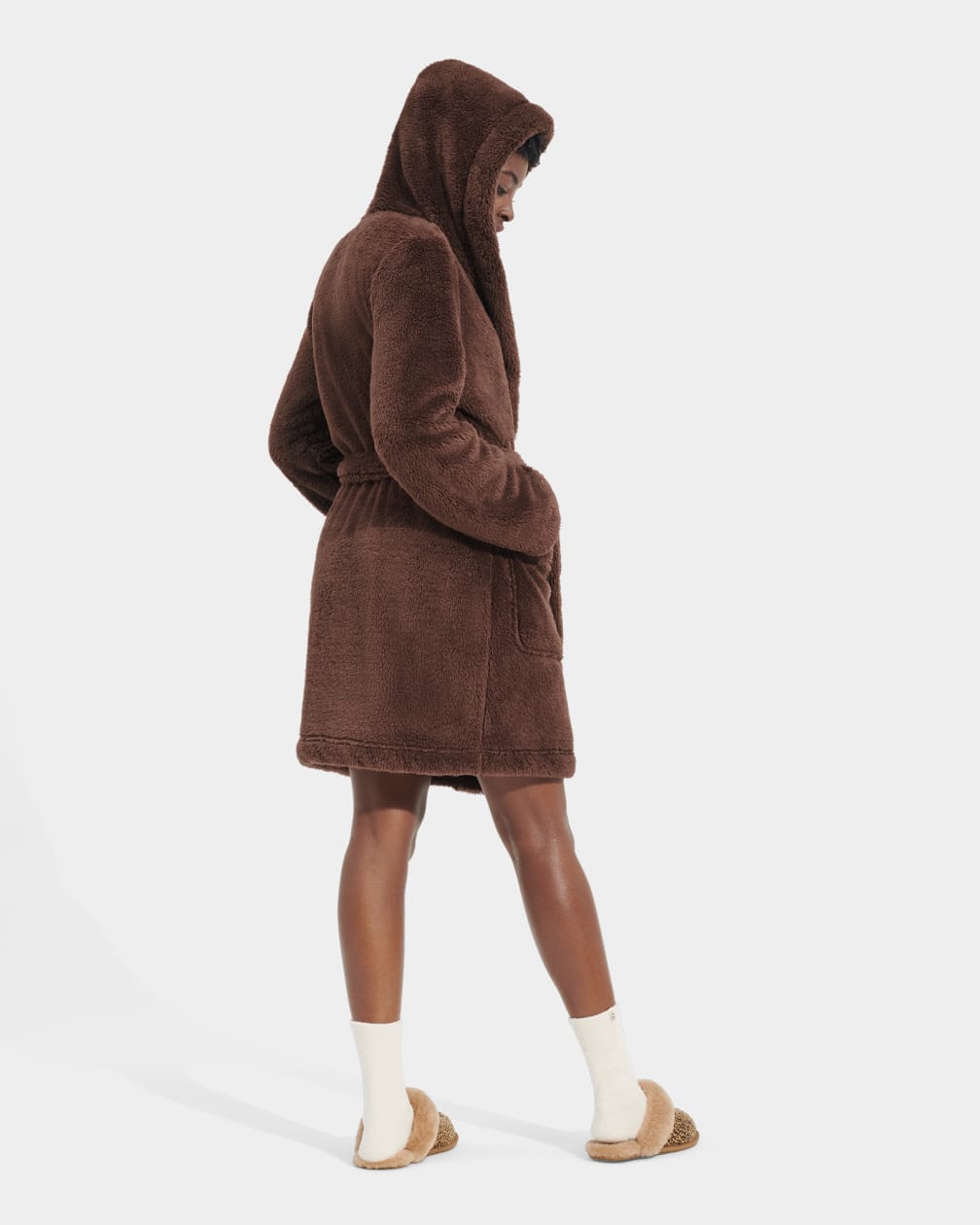 Ropa De Dormir Ugg Aarti Plush Robe Mujer Chocolate | Argentina YVKOZPD-34