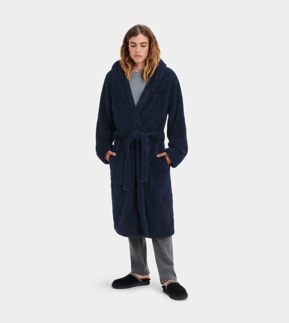 Ropa De Dormir Ugg Beckett Robe Hombre Negras | Argentina XOMRCNP-36