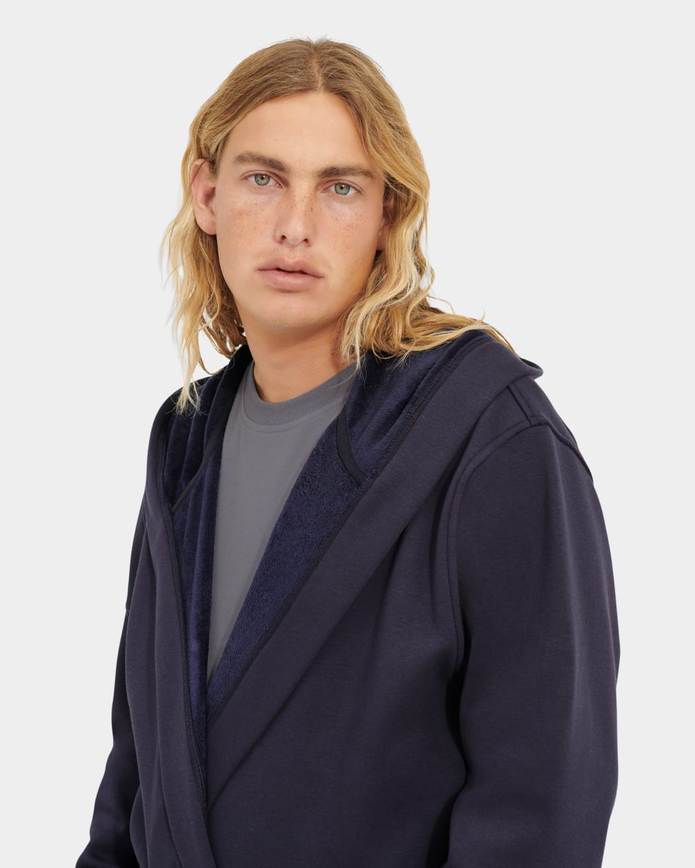 Ropa De Dormir Ugg Leeland Robe Hombre Azul Marino | Argentina HTVURDX-34