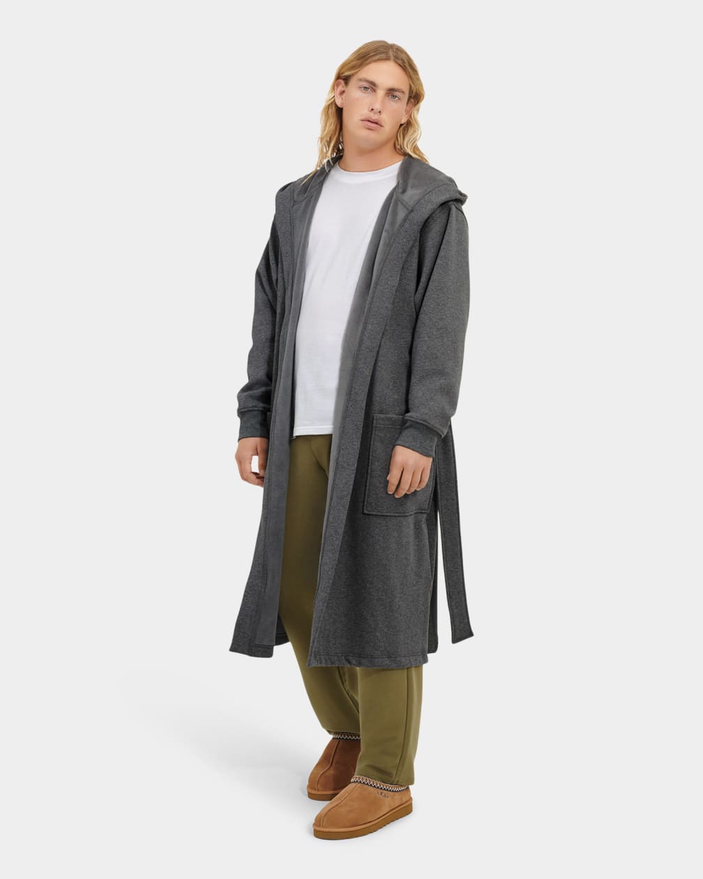 Ropa De Dormir Ugg Leeland Robe Hombre Gris | Argentina UBJIFAM-12