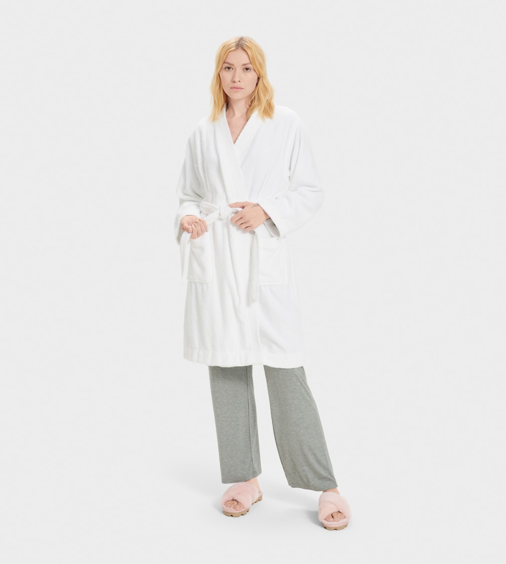 Ropa De Dormir Ugg Lorie Terry Robe Mujer Blancas | Argentina TKGAHCS-28