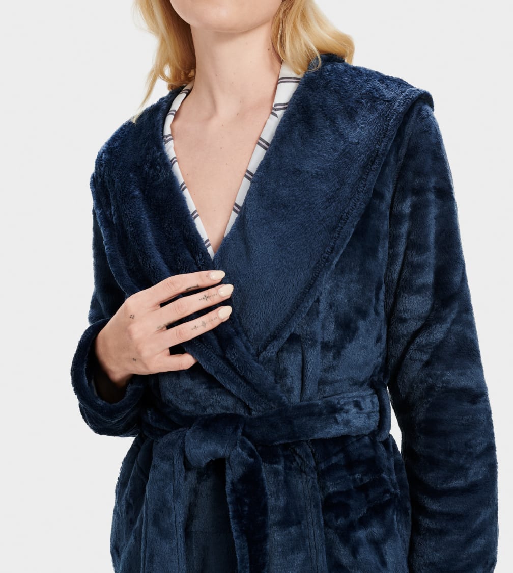 Ropa De Dormir Ugg Miranda Fleece Robe Mujer Indigo | Argentina HCABREY-63