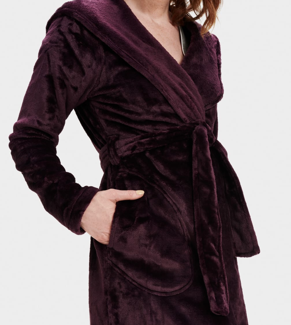 Ropa De Dormir Ugg Miranda Fleece Robe Mujer Burdeos | Argentina XZVSDIR-83