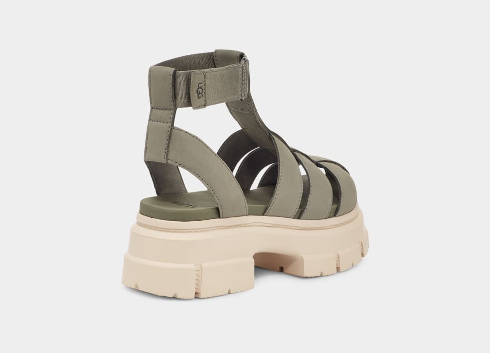 Sandalias Ugg Ashton Strappy Mujer Verde | Argentina HQOSRDB-85