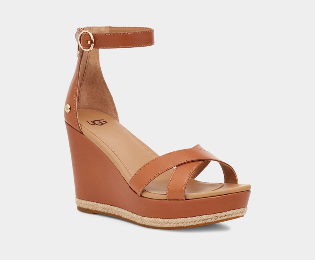 Sandalias Ugg Ezrah Mujer Marrones | Argentina XZKBHWV-47