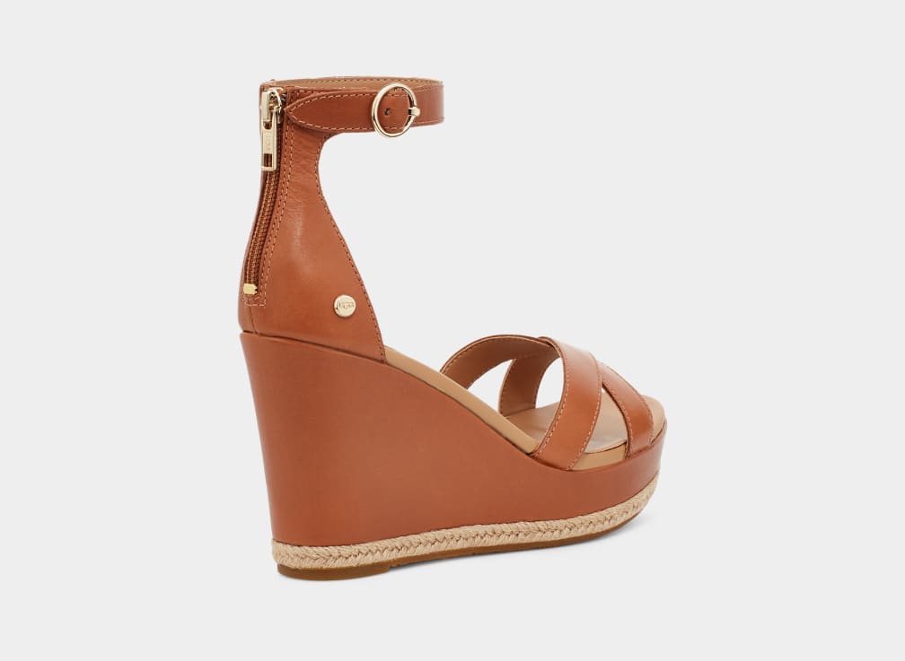 Sandalias Ugg Ezrah Mujer Marrones | Argentina XZKBHWV-47