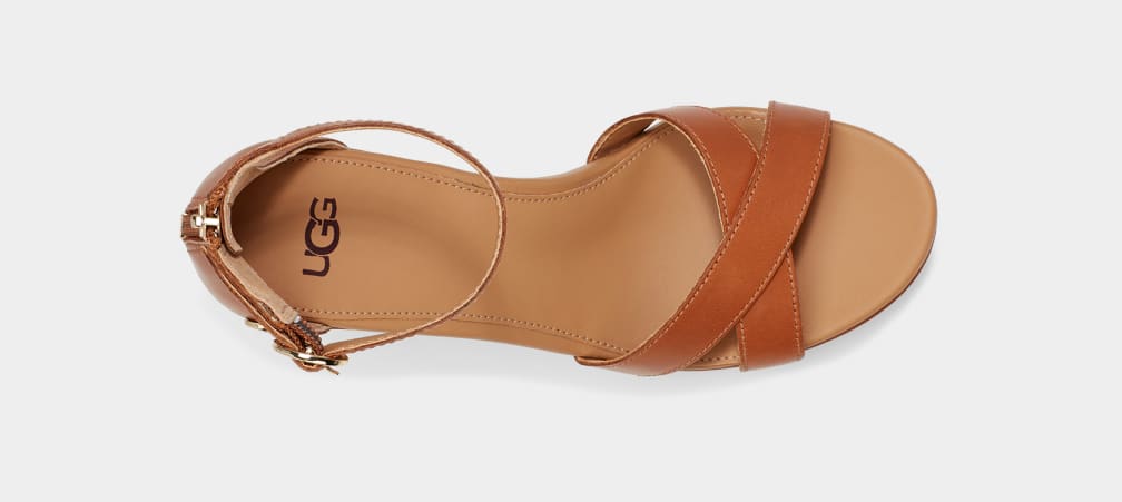 Sandalias Ugg Ezrah Mujer Marrones | Argentina XZKBHWV-47