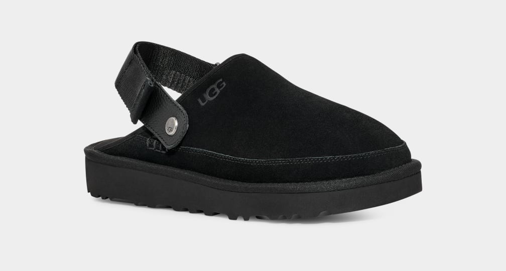 Sandalias Ugg Goldencoast Hombre Negras | Argentina VQPZXDI-96