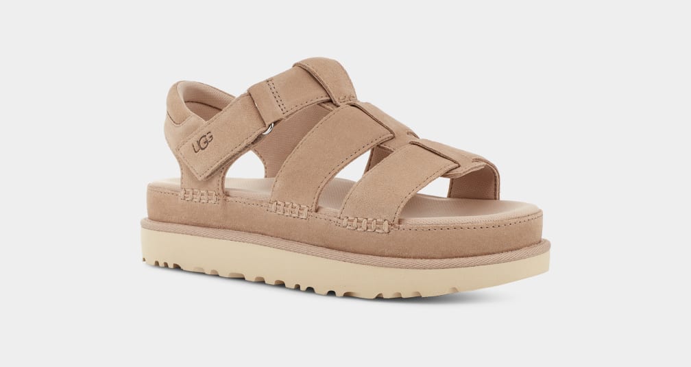 Sandalias Ugg Goldenstar Strap Mujer Marrones | Argentina DXOIUCF-98