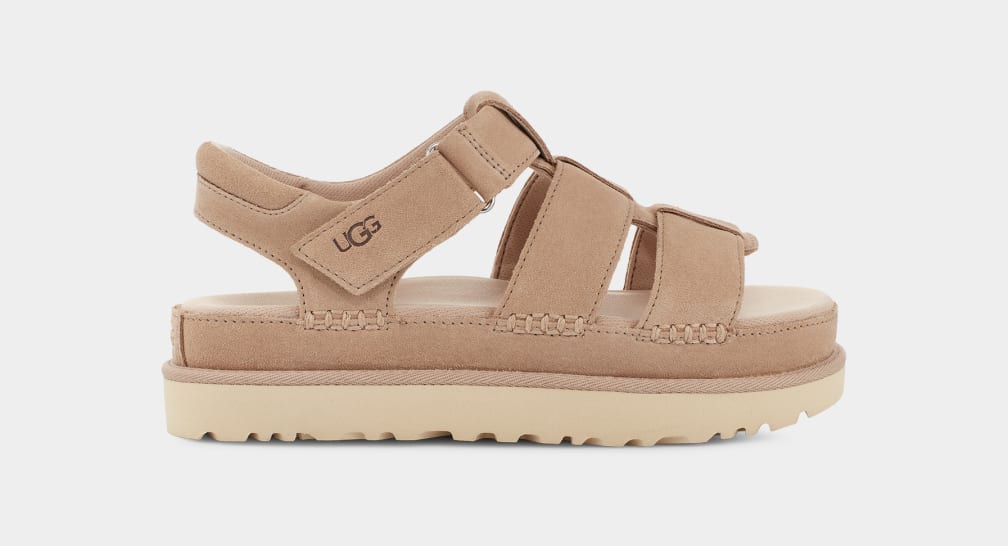 Sandalias Ugg Goldenstar Strap Mujer Marrones | Argentina DXOIUCF-98