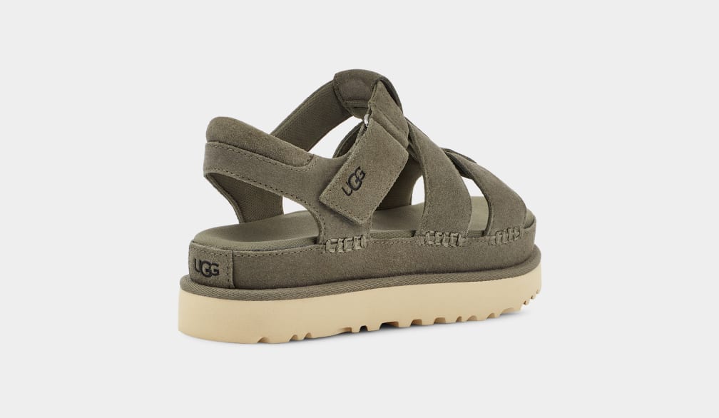 Sandalias Ugg Goldenstar Strap Mujer Verde | Argentina BYZISJM-45