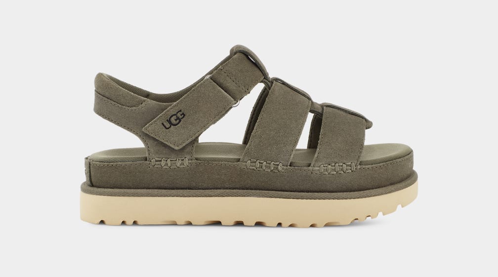 Sandalias Ugg Goldenstar Strap Mujer Verde | Argentina BYZISJM-45