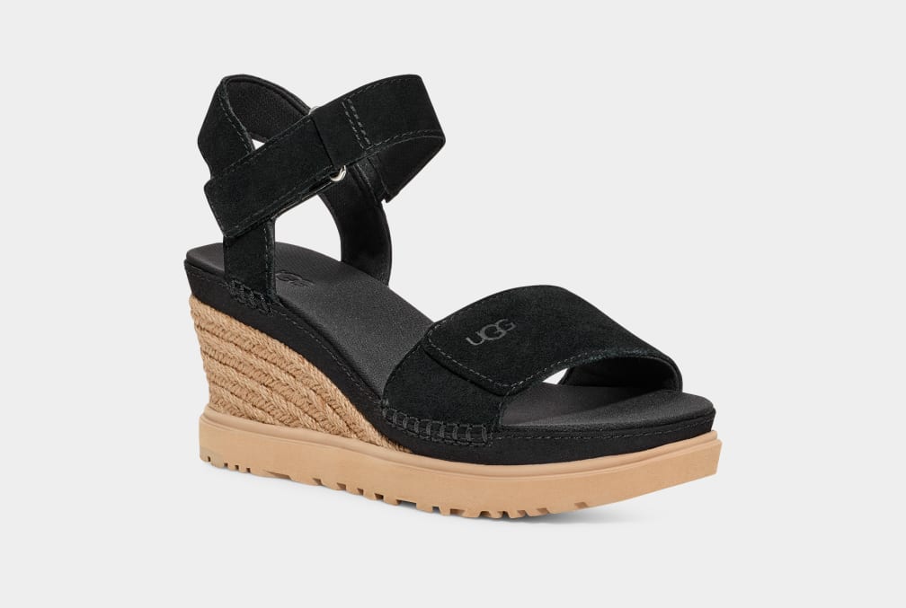 Sandalias Ugg Ileana Strap Mujer Negras | Argentina YQAWRED-65