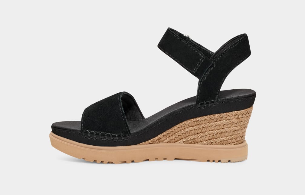 Sandalias Ugg Ileana Strap Mujer Negras | Argentina YQAWRED-65