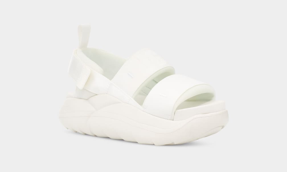 Sandalias Ugg LA Cloud Sport Mujer Blancas | Argentina PNZWCVS-19