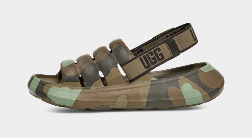 Sandalias Ugg Sport Yeah Camopop Hombre Verde | Argentina PXUSQFI-48