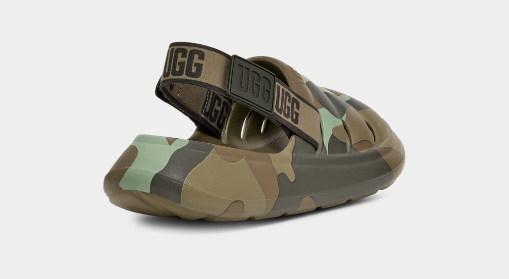 Sandalias Ugg Sport Yeah Camopop Hombre Verde | Argentina PXUSQFI-48