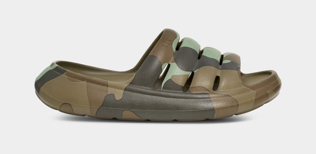 Sandalias Ugg Sport Yeah Camopop Hombre Verde | Argentina PXUSQFI-48