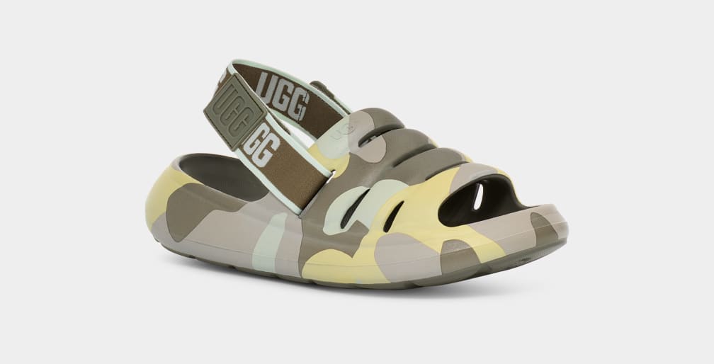 Sandalias Ugg Sport Yeah Camopop Mujer Verde | Argentina STDYNRI-27