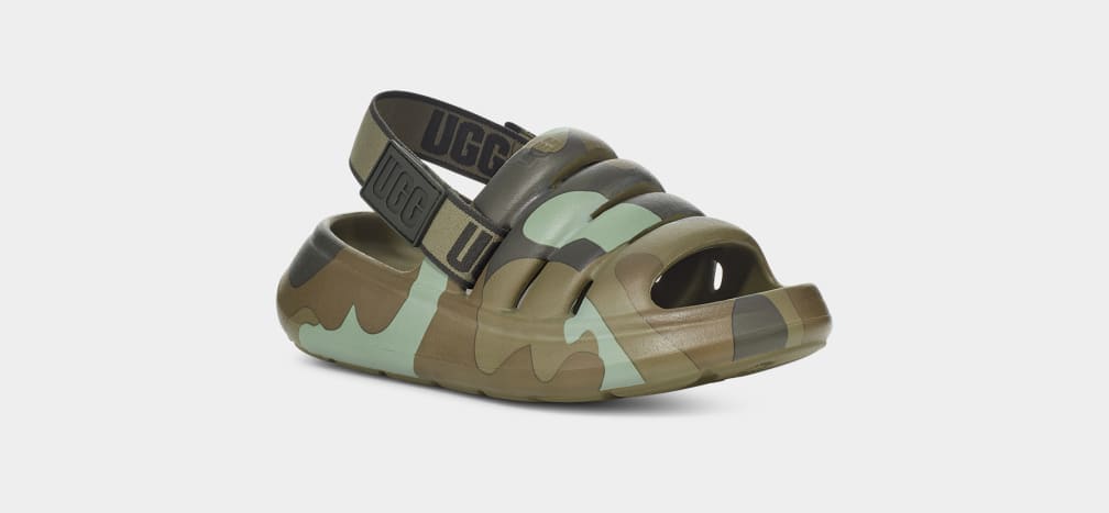 Sandalias Ugg Sport Yeah Camopop Niños Verde | Argentina DTHQGKC-16