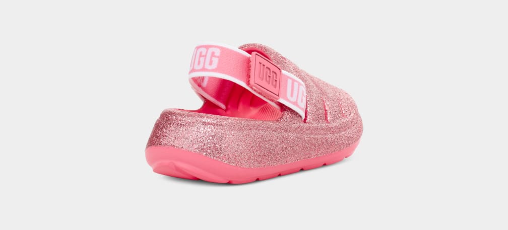 Sandalias Ugg Sport Yeah Glitter Niños Rosas | Argentina EZCPXAH-67