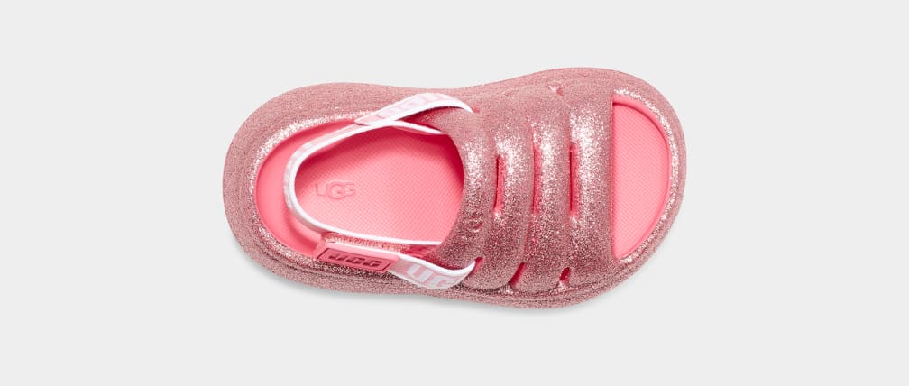 Sandalias Ugg Sport Yeah Glitter Niños Rosas | Argentina EZCPXAH-67