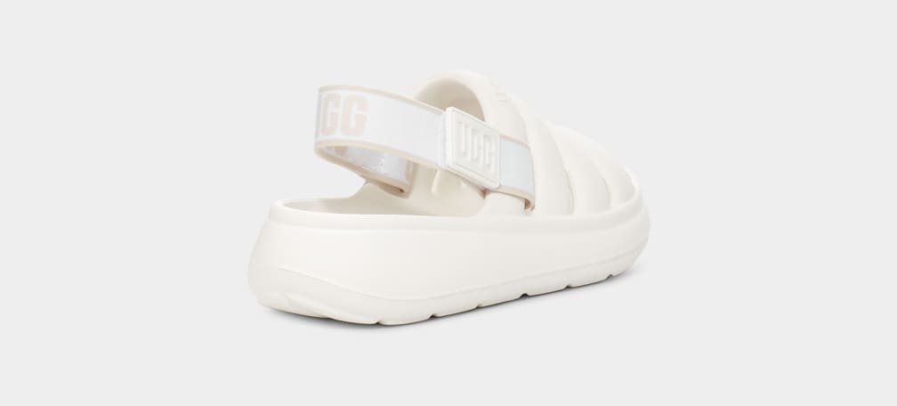 Sandalias Ugg Sport Yeah Niños Blancas | Argentina PFXRNVS-76