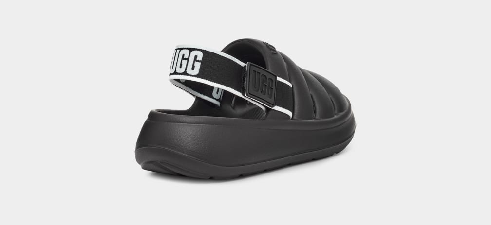 Sandalias Ugg Sport Yeah Niños Negras | Argentina HDZJITR-12