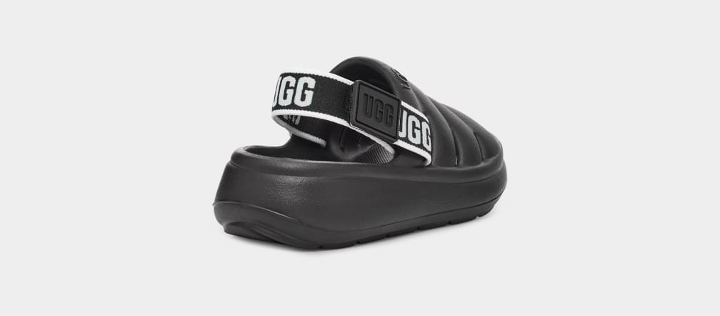 Sandalias Ugg Sport Yeah Niños Negras | Argentina HRAYTPX-63