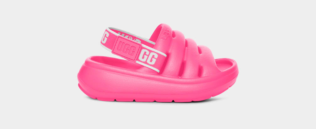 Sandalias Ugg Sport Yeah Niños Rosas | Argentina EDCSFRZ-04