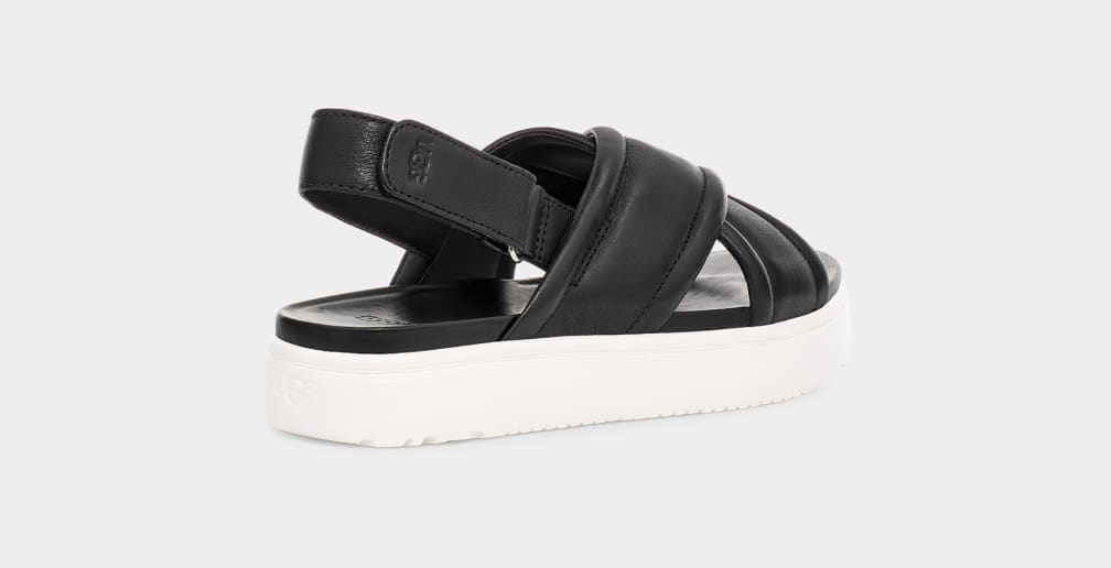 Sandalias Ugg Zayne Slingback Mujer Negras | Argentina BJDKUPG-63