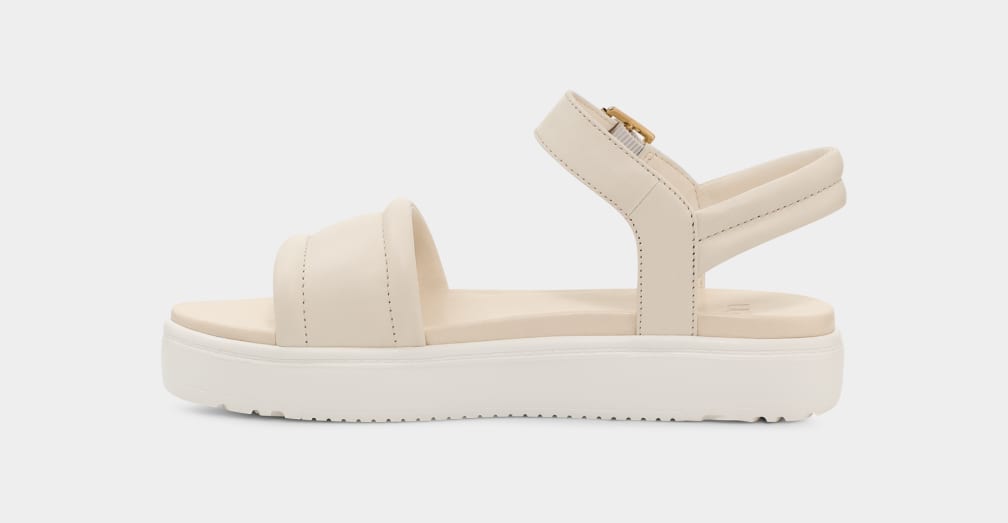 Sandalias Ugg Zayne Strap Mujer Beige | Argentina VKYRTZW-05