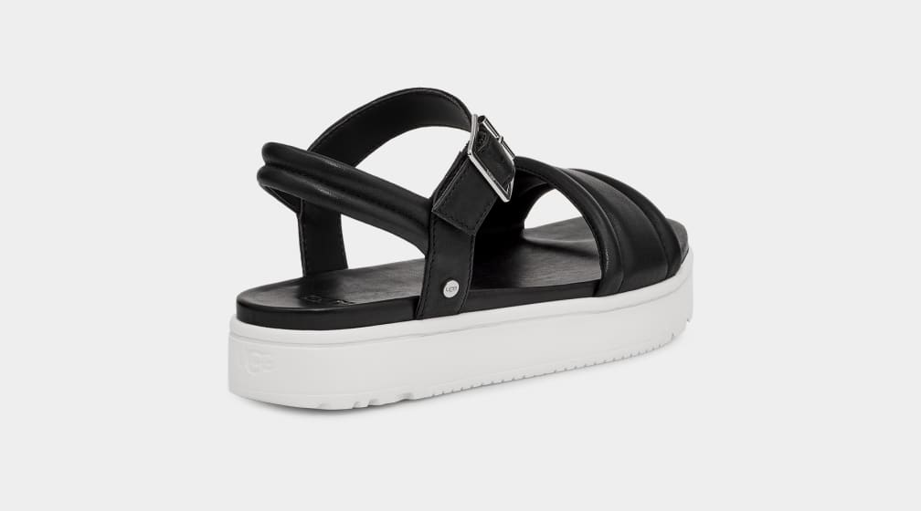 Sandalias Ugg Zayne Strap Mujer Negras | Argentina GAWYHIO-45